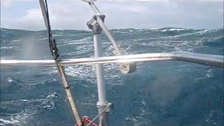 Sailing Alone from Azores Portugal to England | STORM