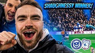 WATCHING A MASSIVE POMPEY WIN UNDER THE LIGHTS!  | COLBY’S 50TH GOAL!  | POMPEY 2-1 CARDIFF CITY