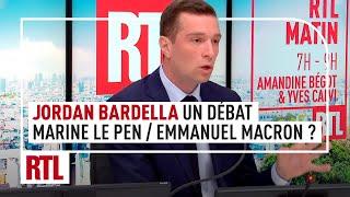 Marine Le Pen finalement prête à débattre avec Macron avant les européennes, selon Jordan Bardella