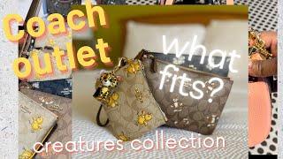 COACH OUTLET POUCH TRIO CREATURE COLLECTION Signature Canvas Creature Print What fit’s? ‍