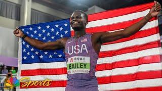 U.S. SWEEPS men's 400m medals in historic performance at the World Indoor Championships | NBC Sports