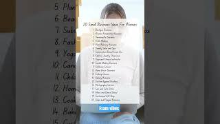 20 Business Ideas for Women/ girls  #shorts #viralshorts #motivation #business #businessideas