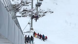Kid falls out of whistler ski lift.  Quick thinking!!!