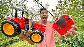 remote control red color tractor unboxing | rc tractor unboxing | remote control tractor ki video