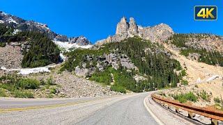 Scenic Drive through the Cascade Mountains in Washington, USA  [FULL 4 Hour Driver's View Video]