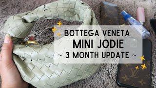 *3 MONTH UPDATE* BOTTEGA VENETA MINI JODIE IN TRAVERTINE | Review, Wear and Tear.. Is it worth it?!