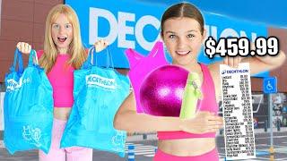 NO BUDGET SHOPPING AT DECATHLON! *Gymnastics & More!* | Family Fizz