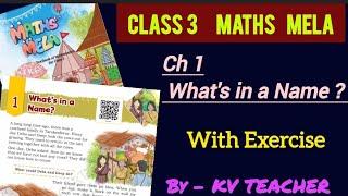 What's in a Name | Class 3 | Maths Mela | New NCERT | Chapter 1