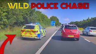 UNBELIEVABLE UK DASH CAMERAS | Oncoming Police Car On Narrow Road, Wrong Way Down, Near Miss! #197