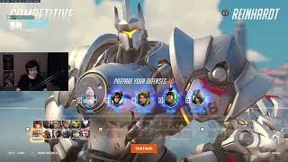 19K DMG! SUPER REINHARDT OVERWATCH 2 GAMEPLAY SEASON 10 TOP 500