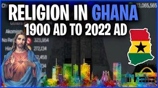 Top Religion Population in Ghana {Republic of Ghana} 1900 - 2022 | Secular Country | Ghana Diversity