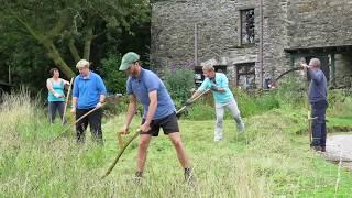 #Scything grassland in Cumbria