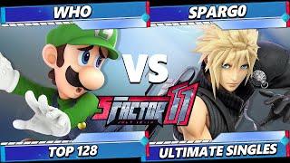 S Factor 11 - Who (Luigi) Vs. Spargo (Cloud) Smash Ultimate - SSBU