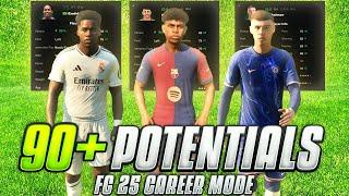 The BEST 90+High Potential Young  Players in EAFC 25 Career Mode! | WONDERKIDS IN EVERY POSITIONS!