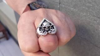 Crossbones Ring, Skull Heart Ace Rings