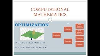 Computational Mathematics: Optimization- Introduction