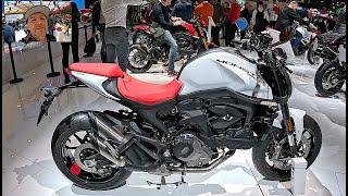 Ducati Monster 2025 performance naked streetfighter moto motor bike motorcycle walkaround V2278