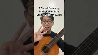 Pemula semuanya bisa langsung main gitar lewat 3 chord ini! #lifestyle #gitar #gitartips