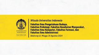 Live: Wisuda Universitas Indonesia Semester Genap 2023/2024 Hari Ke #2 - Sesi #2