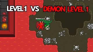 Level 1 vs Demon level 1// Rucoy Online // Ghhnu