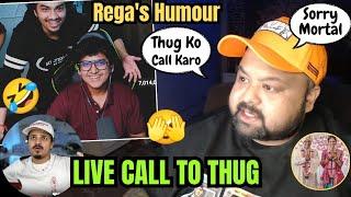 Rega & GoldyBhai Video Call Thug| Goldy Bhai Sorry to Mortal For not Attending Shaadi#rega #mortal