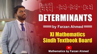 Determinants Part 1 | XI Mathematics | Sindh Board | Ex # 2.3