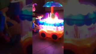 Ice Cream Cart Toy Bump and Go with Music and Lights