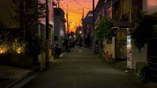 Healing and leisurely sunset street view of Tokyo, Japan 日本東京の癒しとゆったりとした夕日のストリートビュー