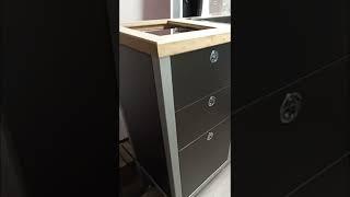 Van Kitchen Cabinet Made With 80/20 Aluminum Extrusion #campervan #vanlife #sprinter #asmrsounds