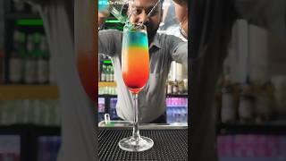 Viral Layer CocktailSweet Rainbow#cocktail #drink #trending #viral