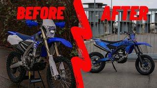 BUILDING MY DREAM SUPERMOTO IN UNDER 10 MINUTES