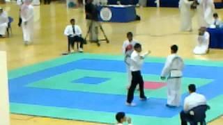 Somon Odinaev (black) - bronze medal on Dubai Taekwondo ITF Championship April 2011