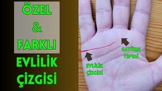 Özel & Farklı Evlilik Çizgisi - Sevgi Çizgisinin Satürn Tepesine Uzanması