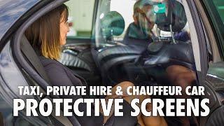 COVID-19 Protective Screens for Taxi, Private Hire and Chauffeur vehicles