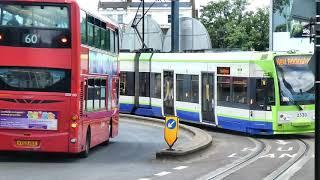 Croydon Trams: On Street - East Croydon to West Croydon and Back