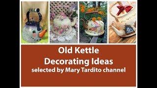Old Kettle Decorating Ideas – Rustic Home Decor Inspo - Crafts to Make and Sell