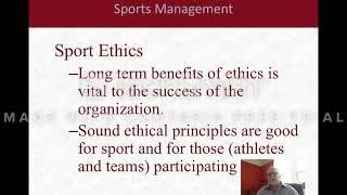 Video 1 - Sports Ethics