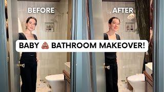 DIY HALLWAY BATHROOM MAKEOVER | Renee Renovates