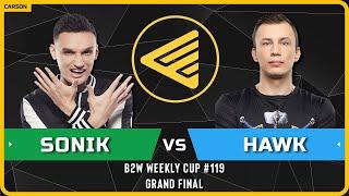 WC3 - [NE] Sonik vs Hawk [HU] - GRAND FINAL - B2W Weekly Cup #119