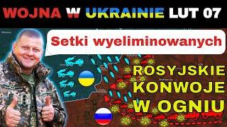 07 LUT: Ukraiński Ostrzał SPOPIELIŁ WIELKIE ROSYJSKIE KOLUMNY | Wojna w Ukrainie Wyjaśniona