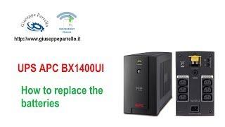 UPS APC BX1400UI - How to replace the batteries