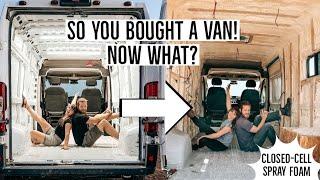 Van Build First steps: Framing, Pre Wiring & Insulation | A simple "How to" guide