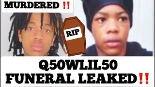 15 Year Old Drill Rapper Q50WLil50 Funeral Leaked On The Net | His Friends Took His Death Very Hard