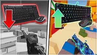 I used BEST and WORST Mouse & Keyboard in Roblox Arsenal!