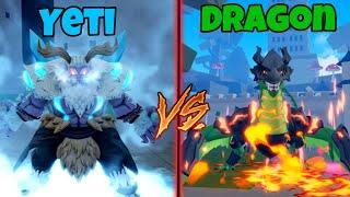 NEW Yeti Vs Western Dragon in Blox Fruits! Which one is Better? (Winter Update)