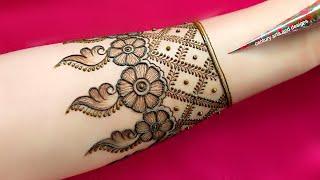 New easy full hand mehndi design | Front hand mehndi design | simple mehndi | mehandi design |Mehndi