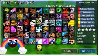 ALL CHARACTERS UNLOCKED / BOSSES - FNaF World Simulator