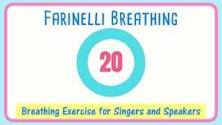 Farinelli Breathing Exercise for Singers | 20 Second | Breath Management