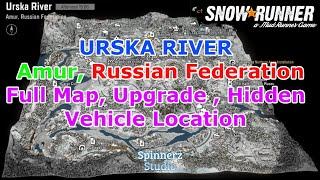 SnowRunner Urska River Full Map Upgrade & Hidden Vehicle Location | Where to find Khan 317 Sentinel