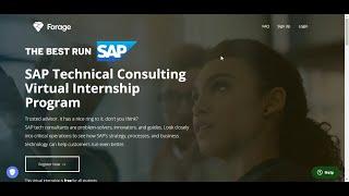 SAP Technical Consulting Virtual Internship